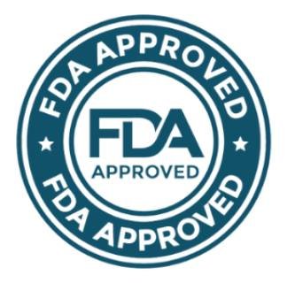 FDA registered facility compliance badge ensuring safety and regulatory adherence for dietary supplement